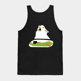 Table Cat Meme Funny Reaction New Format Tank Top